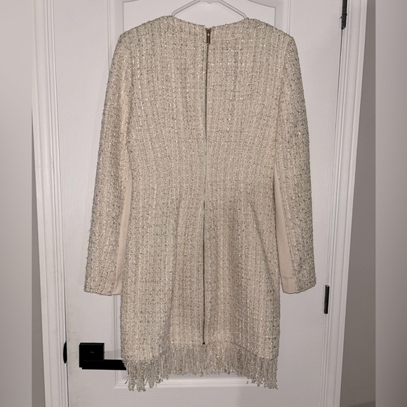 Marciano | Textured long sleeves dress with fringes - Picture 4 of 9